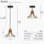 Luminaire suspendu conique à 1 lumière Hajrati-1746738472