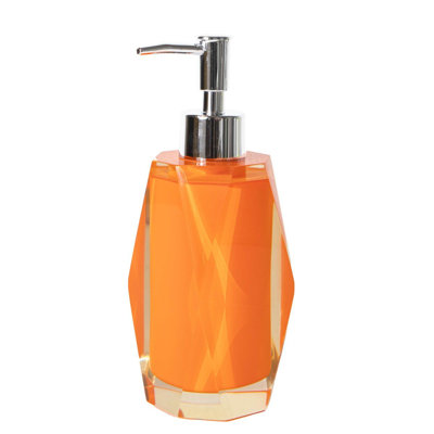 Sparkles Home Faceted Resin Soap / Lotion Dispenser | Vibrant Colours, Durable Stainless Steel Pump