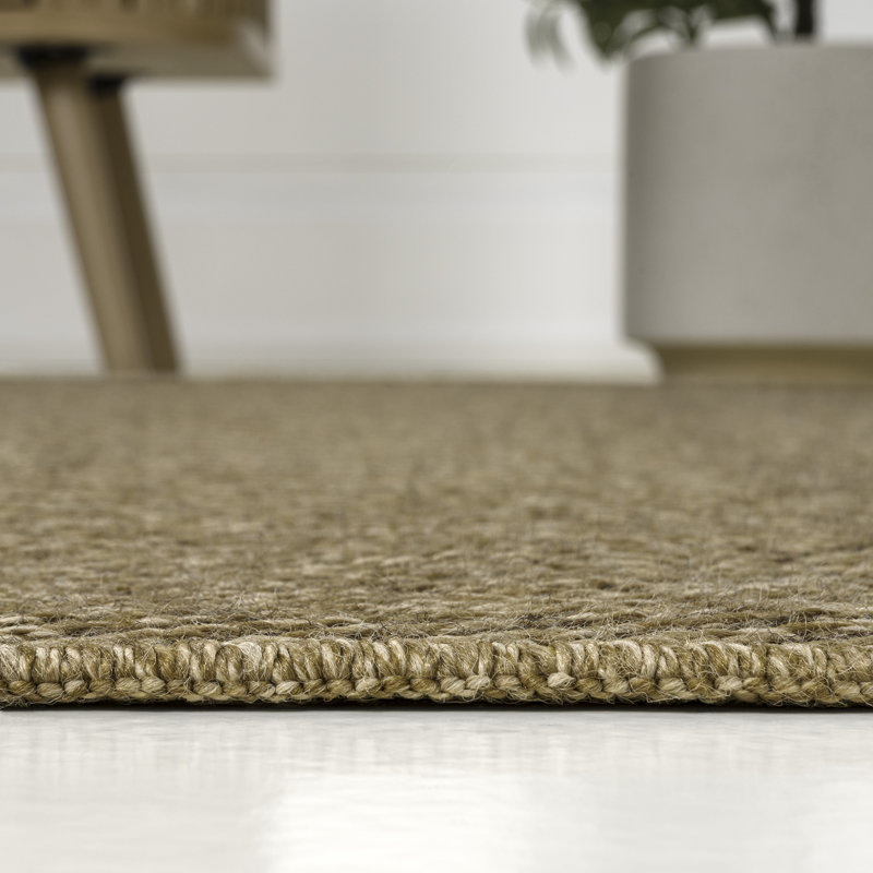 Tapis intérieur / extérieur Rowena Easy Jute, Brun, Tapis de couloir 2 pi 2 po x 8 pi