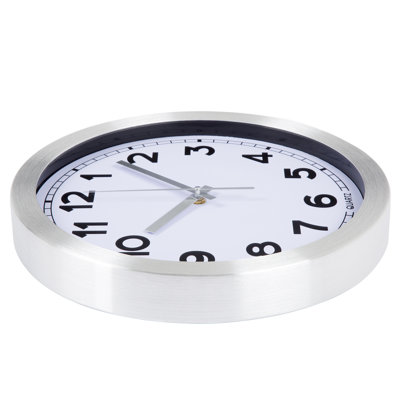 Bang 12-Inch Brushed Aluminum Wall Clock