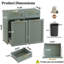 Armoire poubelle coulissante 2 tiroirs 2 x 13 gallons-132214197-131147770