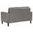 Grey 2-Piece Track Arm Sofa Set