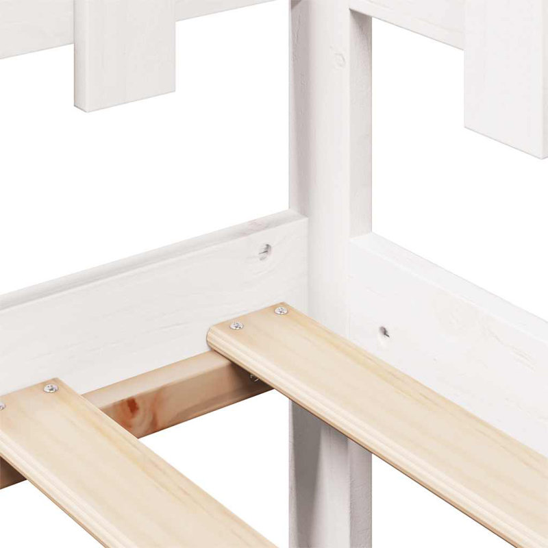 Solid Wood Daybed, 80 x 200cm, White