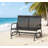 Ergonomic High-Back Wicker Glider