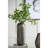 7X7x17" Aluminum Layered Chisel Oval Vase
