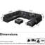 Accoudoir modulaire rembourré courbé avec rangement Brizzia-416989384