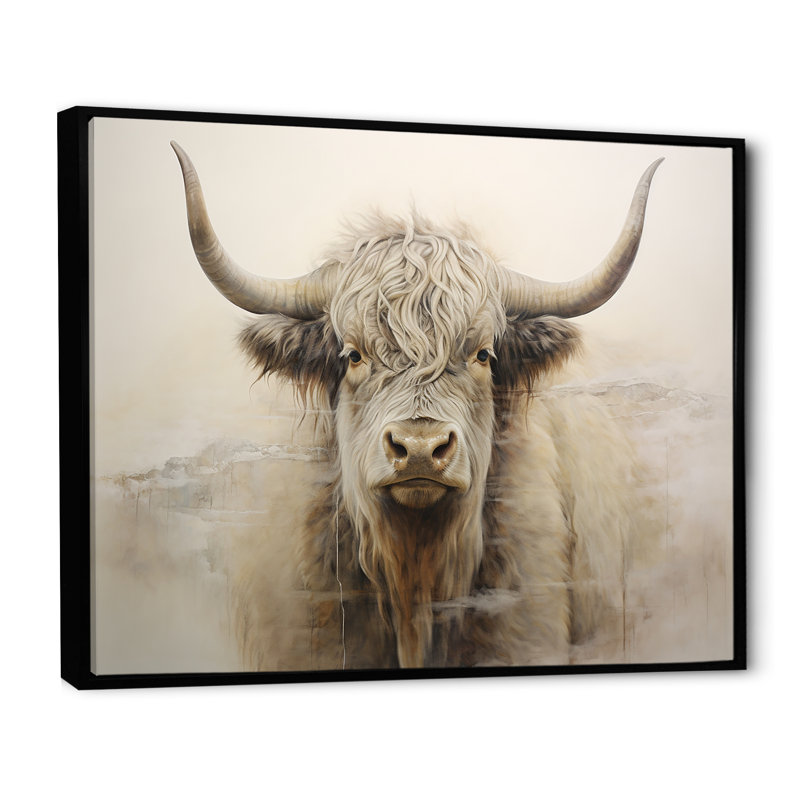 Minimalisme beige, peinture sur toile, Cadre flottant noir, H 24 po x l 32 po x P 1 po