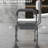 White Shower Chair With Back - 31 & Toilet Seat, Adjustable For Disabled And Seniors, White, Height