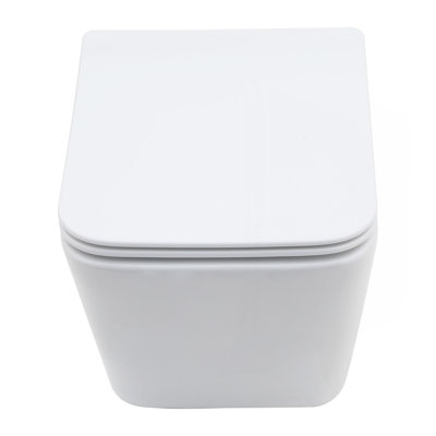 Cuvette de toilette murale avec siège à fermeture douce