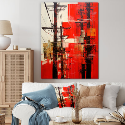 Lignes électriques sur toile Cherry Channels