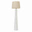 Lampe sur pied 59 po en résine texturée avec abat-jour tambour en lin Paine