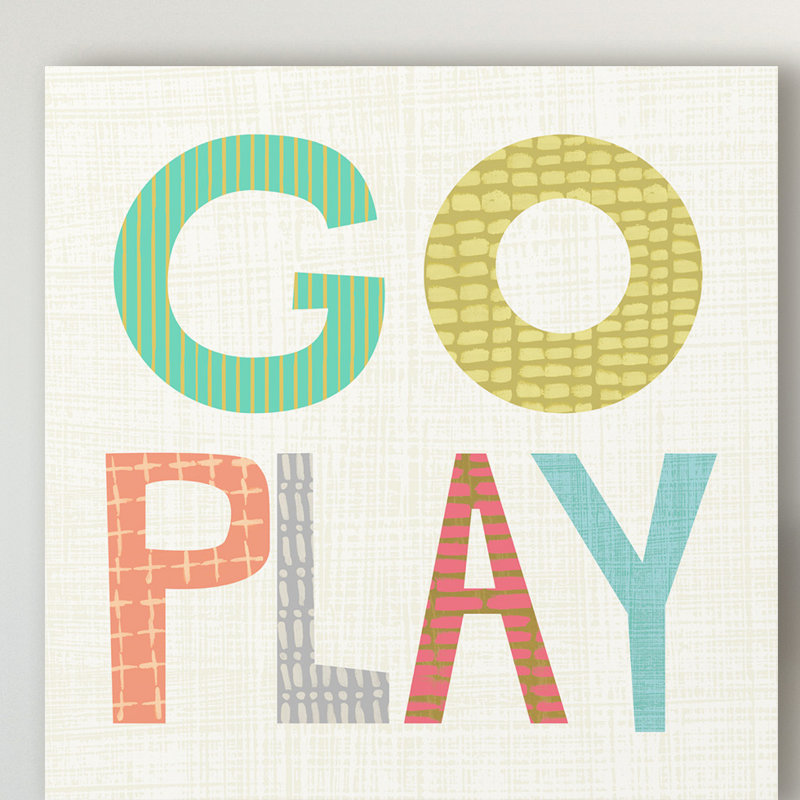 «Kid Play III» par Chariklia Zarris, reproduction sur toile, H 14 po x l 14 po x P 2 po
