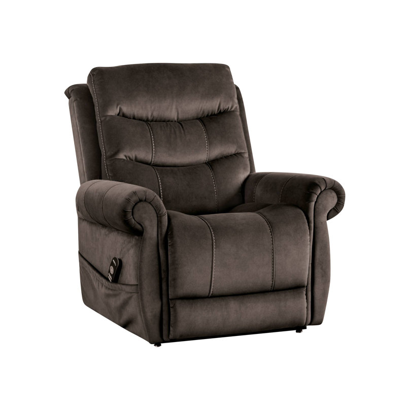 Fauteuil relevable de 38 po de largeur, gris foncé