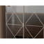 Armoire à miroir Elegant Decor avec bordure argentée, armoire à miroir avec rangement à double porte
