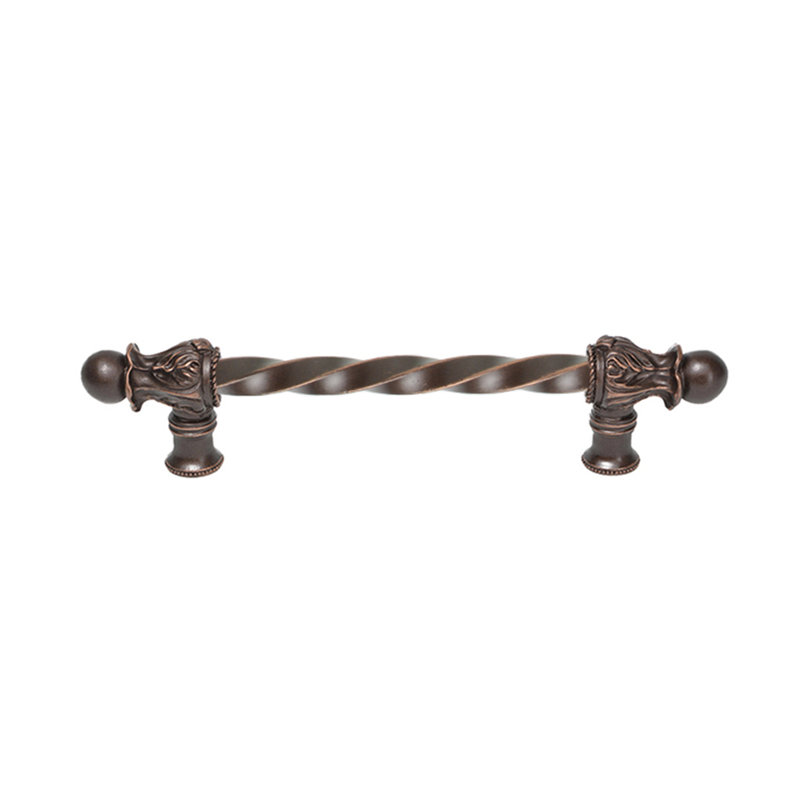 Acanthe avec barre à torsion de 3/8 po, style roman, 6", Bronze frotté à l'huile