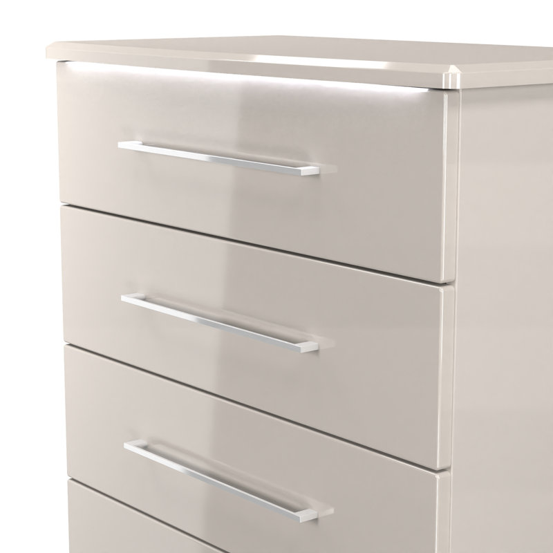 77cm W 5 - Drawer Chest of Drawers, Beige