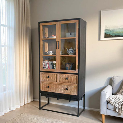Armoire de rangement de style champêtre français