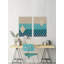 'Blue Mahal Diptych' - 2 Piece Graphic Art Print Set-29544521-33893487