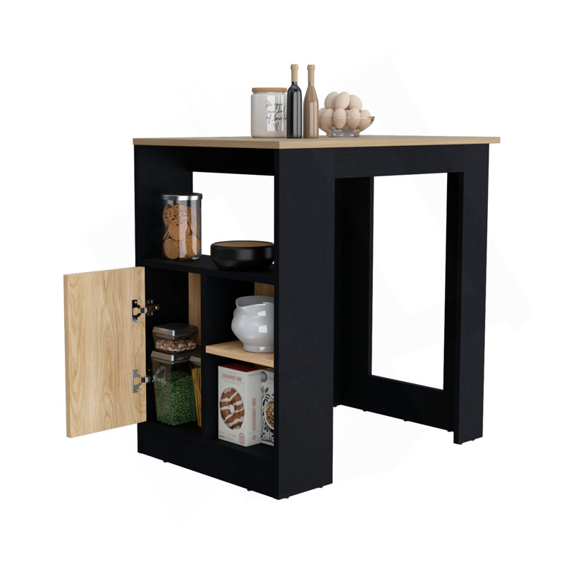 Îlot de cuisine polyvalent Stirling avec rangement avancé et surfaces multifonctionnelles