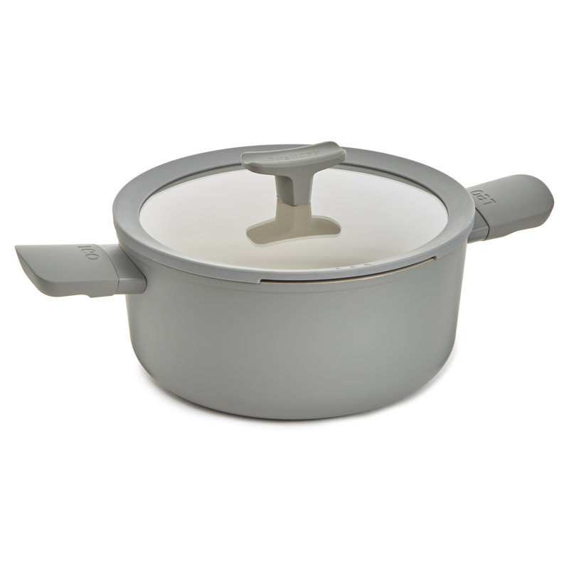 Marmite en céramique antiadhésive BergHOFF Balance, Gris, 4,6 pte