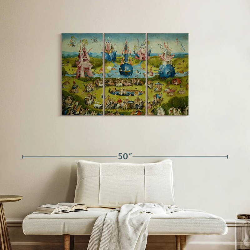 Leisha Le jardin des délices terrestres IV, H 24 po x l 38 po