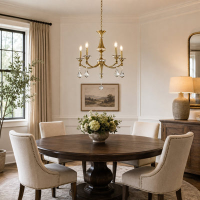 Jakirra 5-Light Traditional Crystal Chandelier 