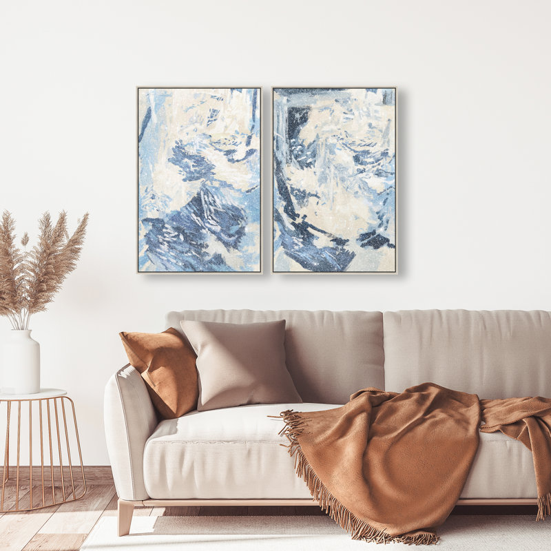 Coastal Feel Set Set by Oliver Gal, 21"H x 31"W, Silver Floater Frame