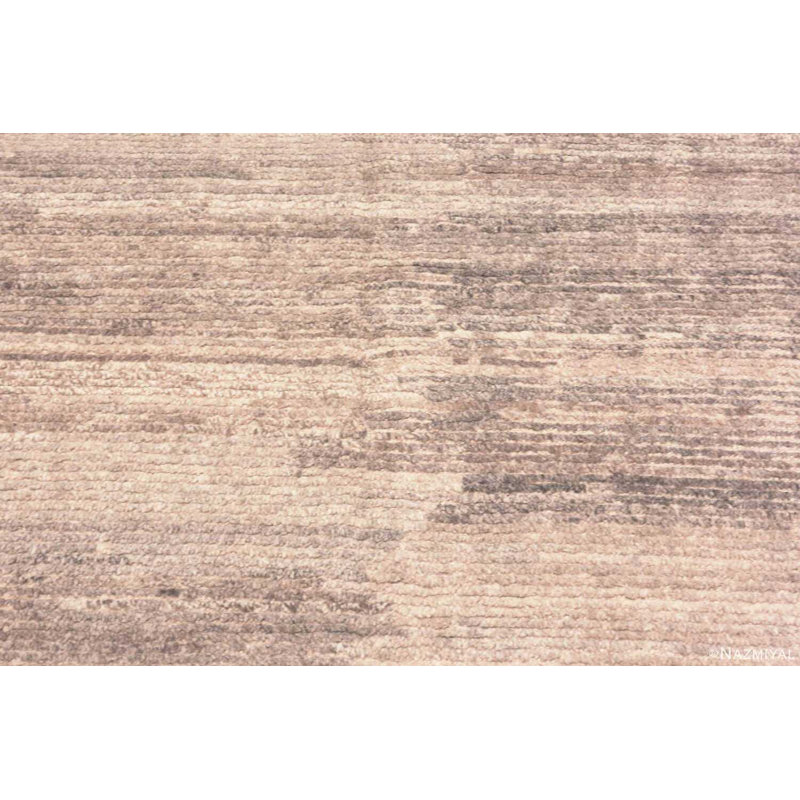 Tapis marocain moderne surdimensionné beige
