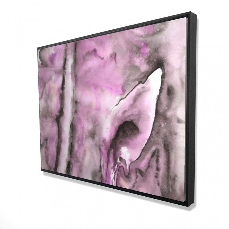 Purple Print On Canvas, 36" H x 48" W