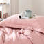  Ensemble de housse de couette et insert rose en microfibre 4 pièces-1579696447
