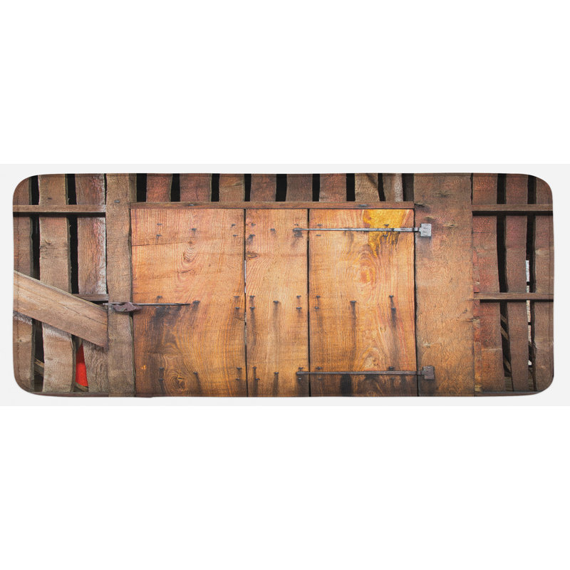 Rustic Polyester Kitchen Mat