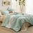 Bedsure Twin Comforter Set - 5 Pieces White Twin Bedding Set for All Seasons, Boho Contrasting Design Bed in a Bag with Comforter, Sheets, Pillowcase & Sham-105522622-105522624