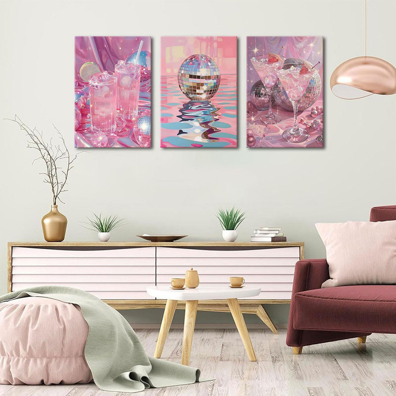 3 Piece Wrapped Canvas Print, 40 cm H x 30 cm W