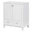 Meuble-lavabo 30 po sans lavabo, base seulement, armoire de salle de bain multifonctionnelle avec portes et tiroir, structure solide et panneau de fibres à densité moyenne-134435798
