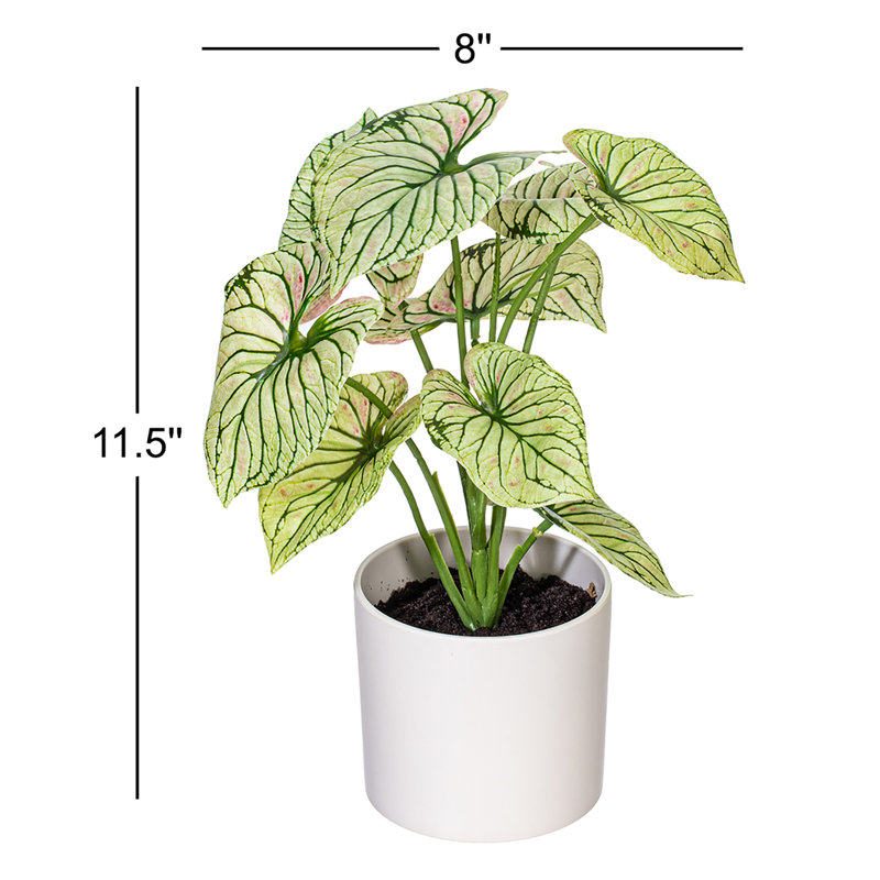 11.5'' Faux Plant in Pot, Light Green