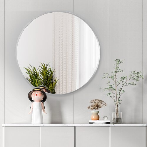 Everly Quinn Hermien Round Metal Wall Mirror & Reviews | Wayfair