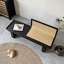 Banc noir moderne et simple