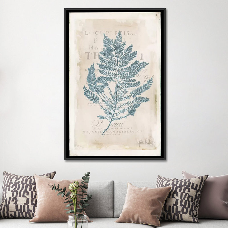 «Sea Garden III» par Katie pertiet - reproduction sur toile tendue, H 26 po x l 18 po x P 1,5 po, Toile encadrée noire