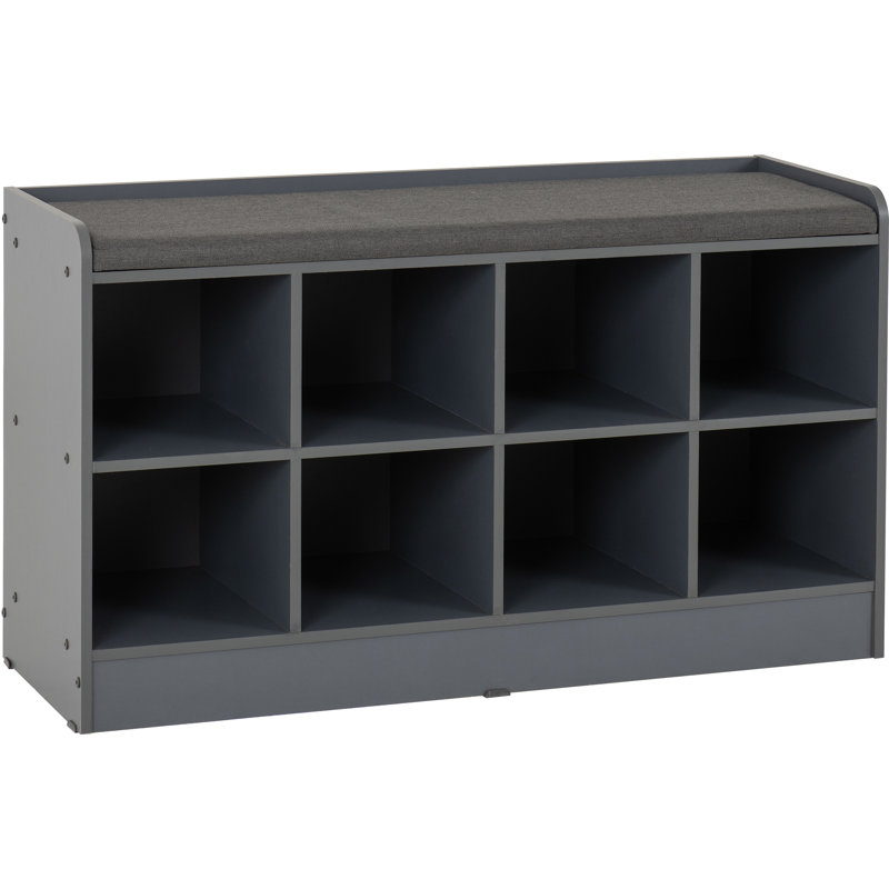 Nicu Shoe Storage Bench, Grey