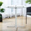 Sturdy Modern Dining Tables, Tempered Glass Top, Perfect For Small Spaces
