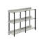 Console étroite avec 3 rangements gris et noir, parfaite pour le salon