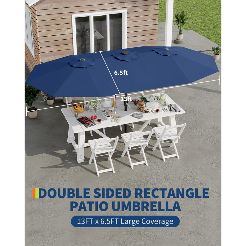 198.1cm Market Parasol, Navy