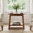 Solid Wood End Table With Storage-1248957244