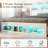 Sherell Bed Frame with Bookcase Storage Headboard and Footboard, LED Lights, Charging Station-409051022-409050994
