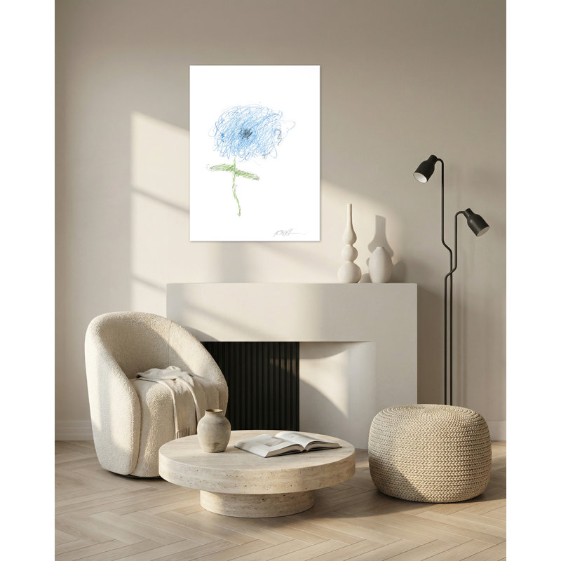 Scribble Flower Print
