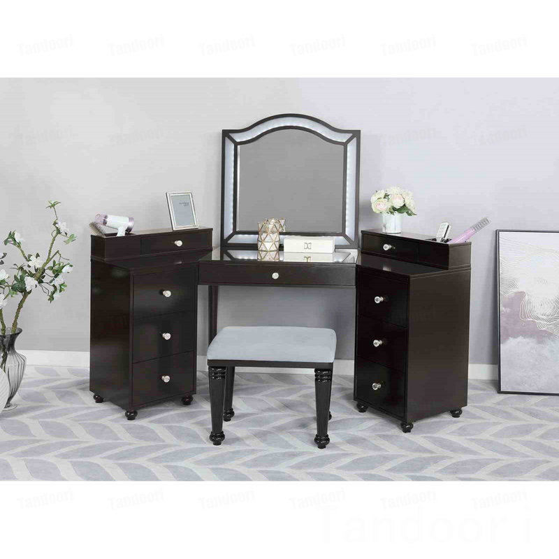 Ensemble de coiffeuse avec tabouret Glam Style