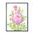Toile avec cadre flottant noir