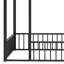 Structure de lit en métal avec clôture-1379173782