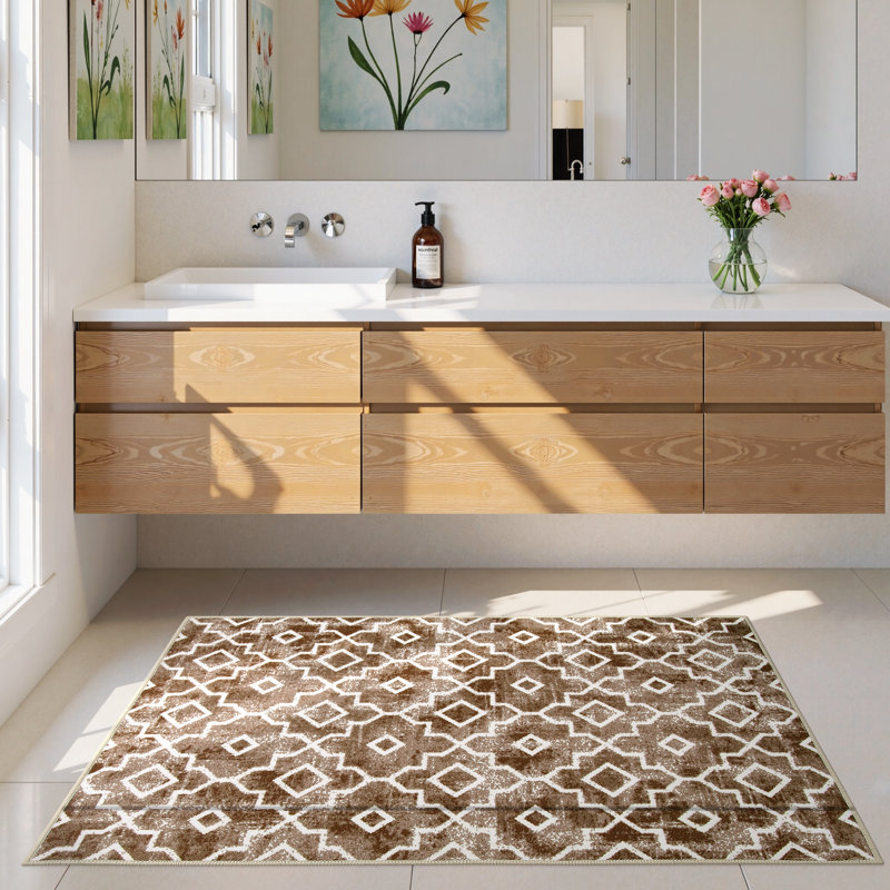 Tapis d'entrée antidérapant Govan, Rectangle 2 pi 8 po x 4 pi