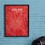 Milan City Map - No Frame Print-1365990103